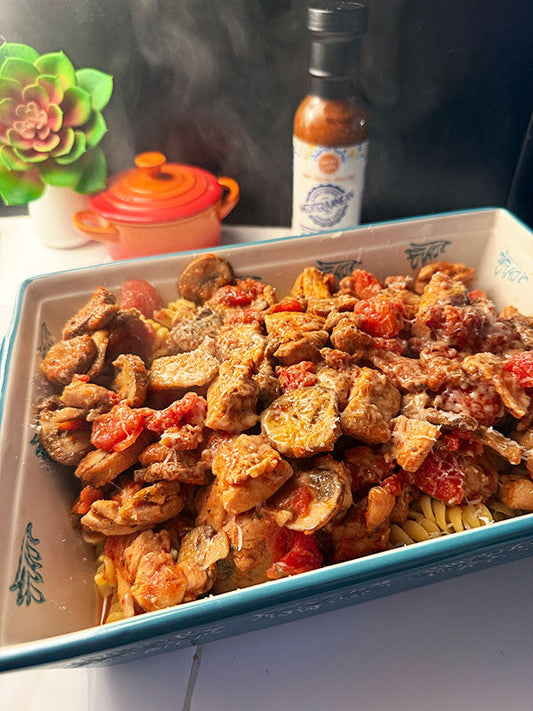 Easy Chicken Cacciatore Recipe, a healthy quick chicken recipe