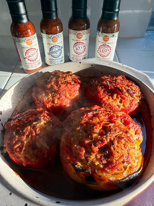 Mesa de Vida Easy Mediterranean Stuffed Peppers Recipe