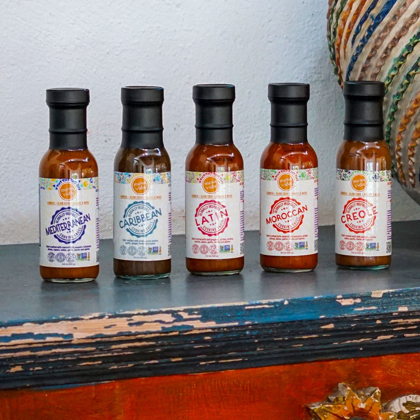 Mesa de Vida 5 pack gourmet healthy cooking sauces for chicken