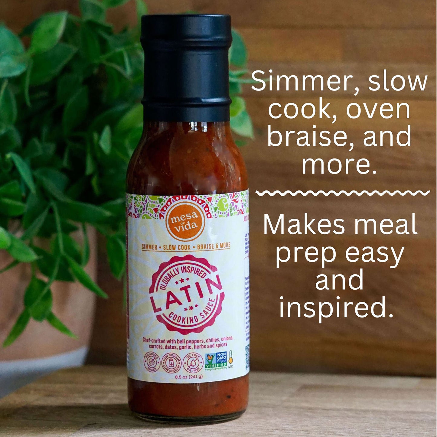 Mesa de Vida healthy oil free cooking sauces for meal prep