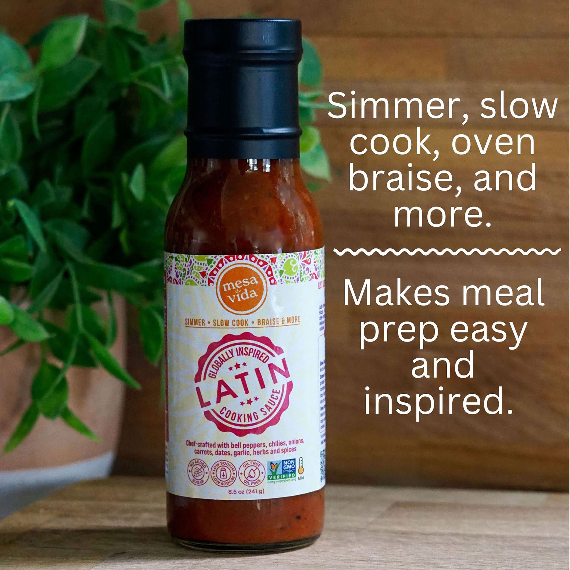 Mesa de Vida healthy oil free cooking sauces for meal prep