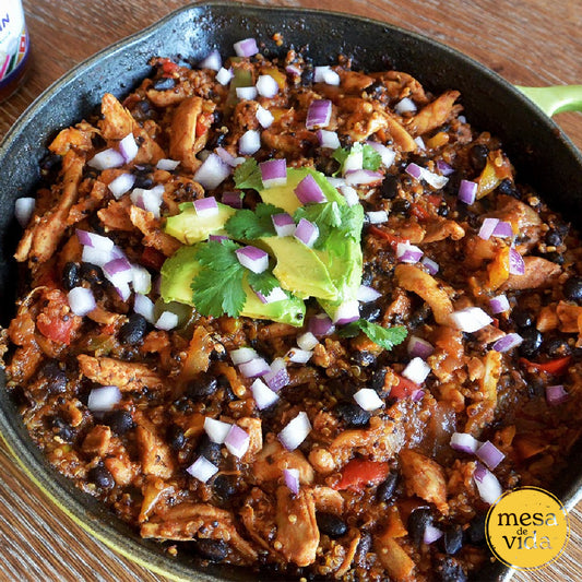 Chicken, Black Bean & Quinoa or Rice Skillet