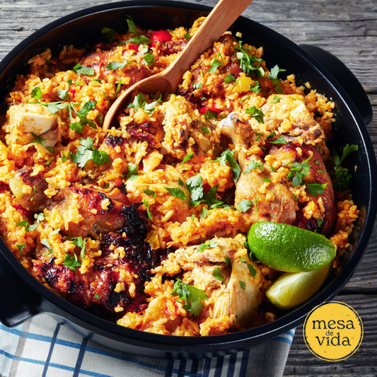 Arroz con Pollo (Chicken and Rice) Inspired Skillet