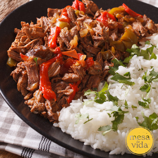 Ropa Vieja Inspired Slow Cooker Beef Recipe