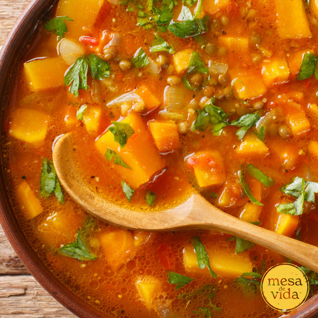 healthy moroccan lentil and sweet potato soup recipe 