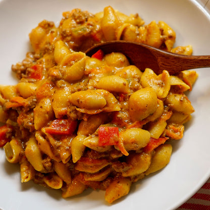 Mexican inspired homemade hamburger helper recipe