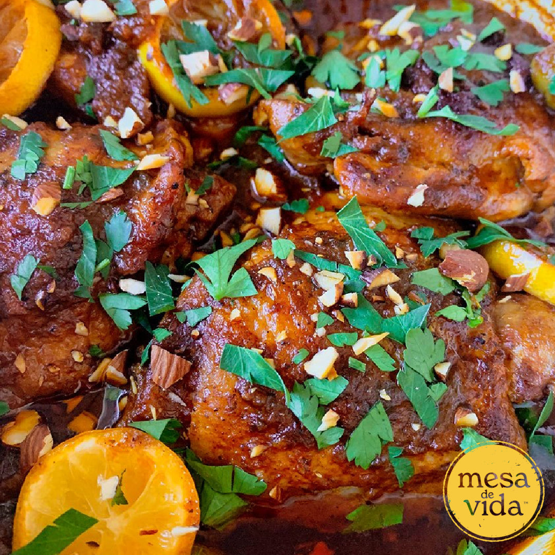 Oven Braised Moroccan Chicken Tagine recipe